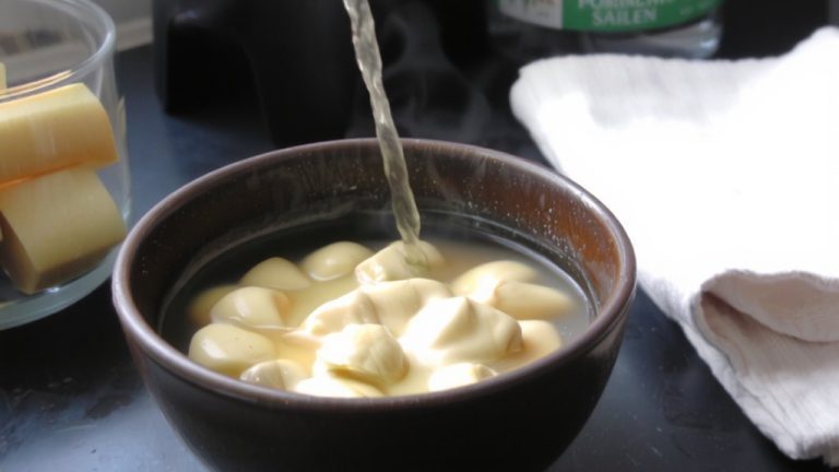 add warm water slowly