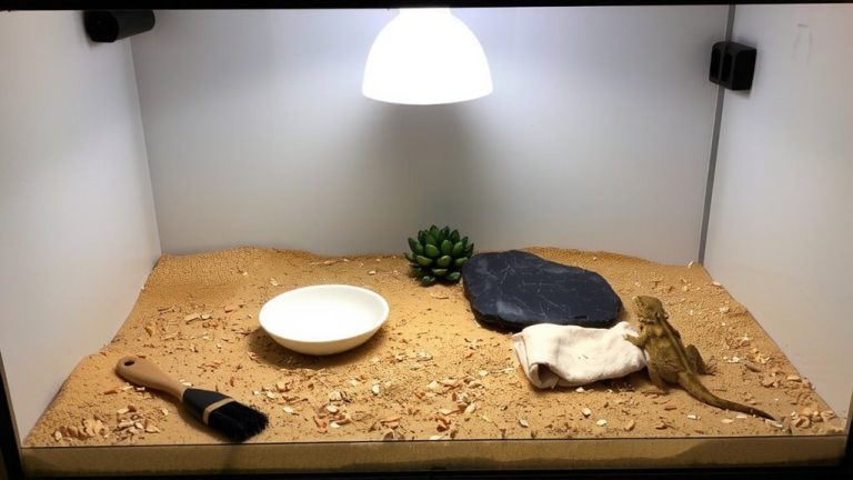 bearded dragon tank cleaning