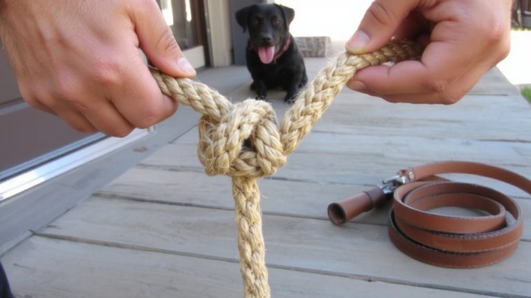 best diy dog leash knot