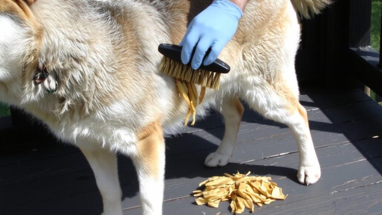 brush daily with undercoat rake