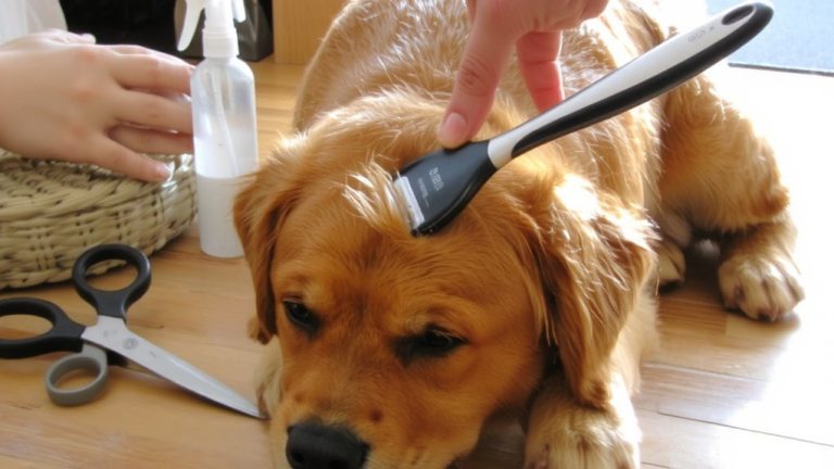 brush regularly to prevent mats