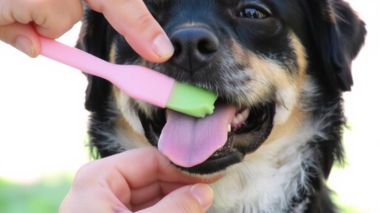 brush teeth with enzymatic paste