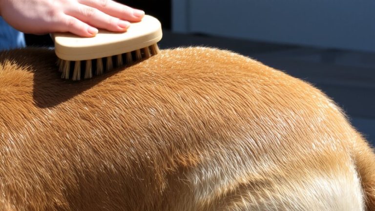 brushing spreads natural oils
