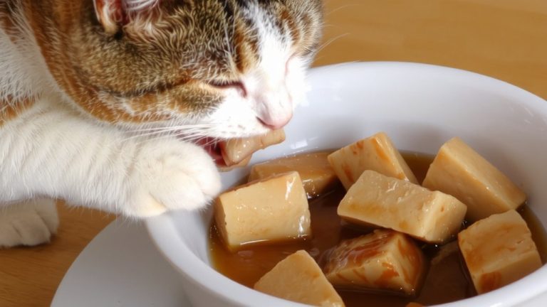 chunked wet food slows eating