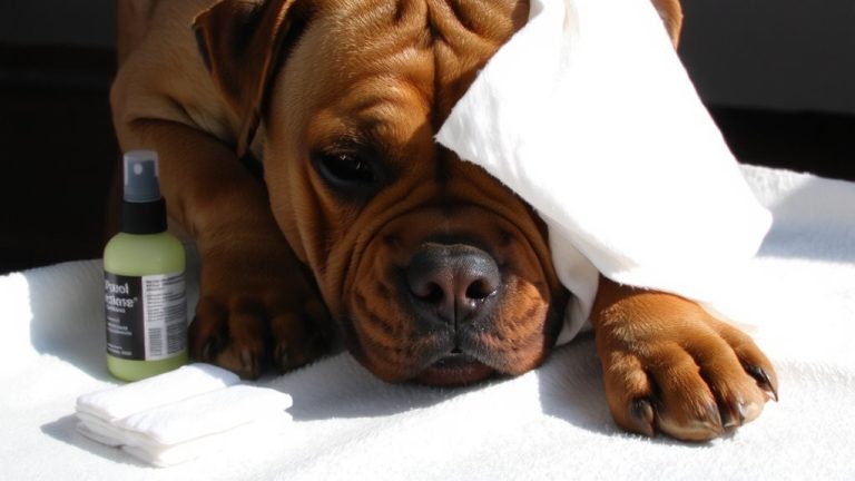 clean dog chin folds daily