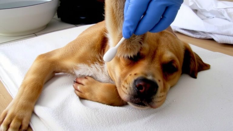 clean preputial sac gently