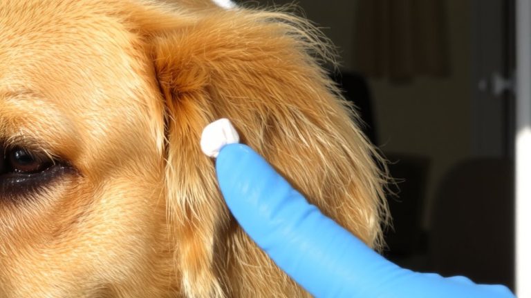 cleaning dog preauricular glands step by step