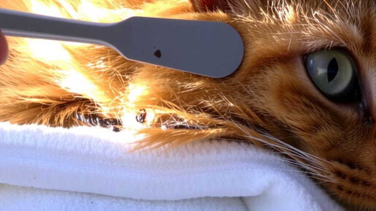 comb long haired cat lice