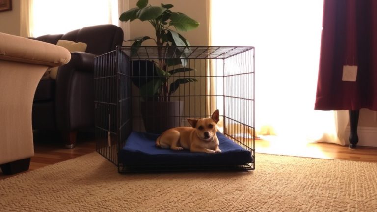 crate size and placement