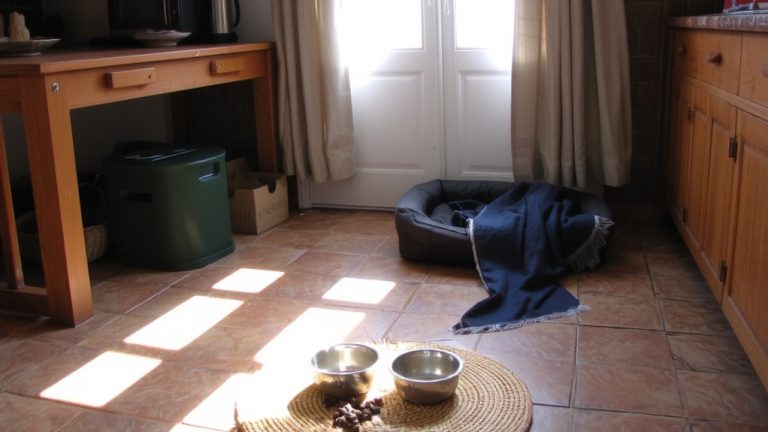 designated feeding area setup