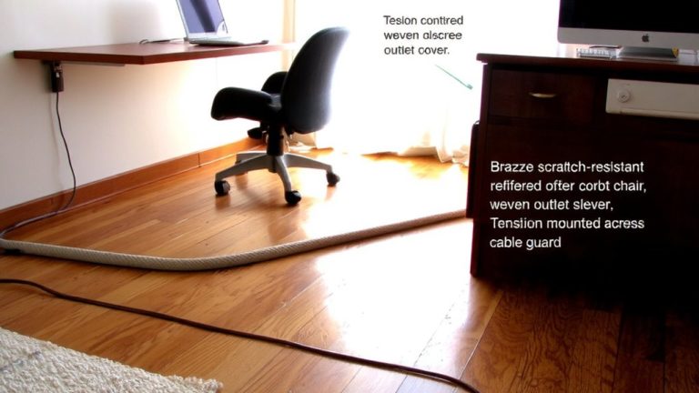 dog proof cable management setup