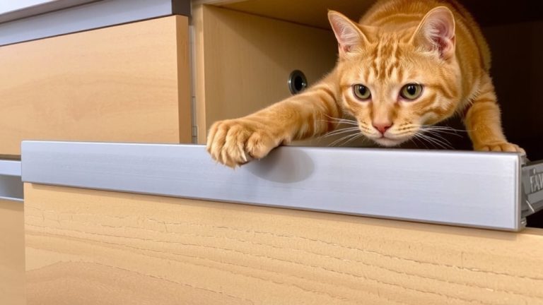 drawer pull paw protection