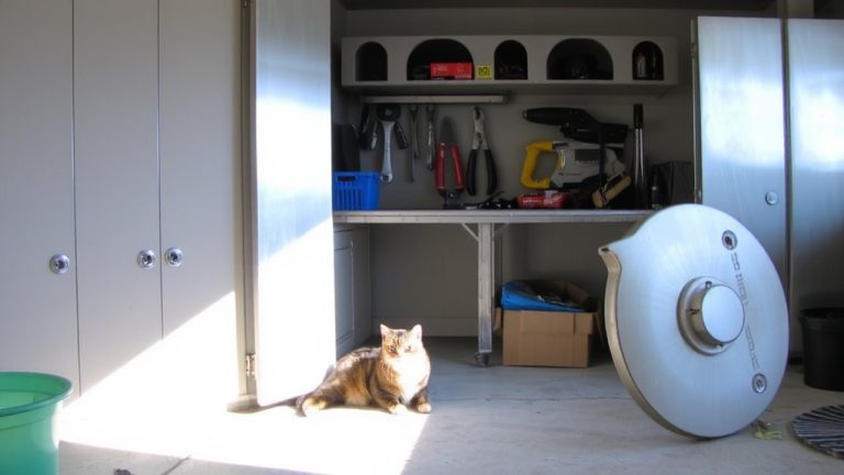 elevated locked tool storage