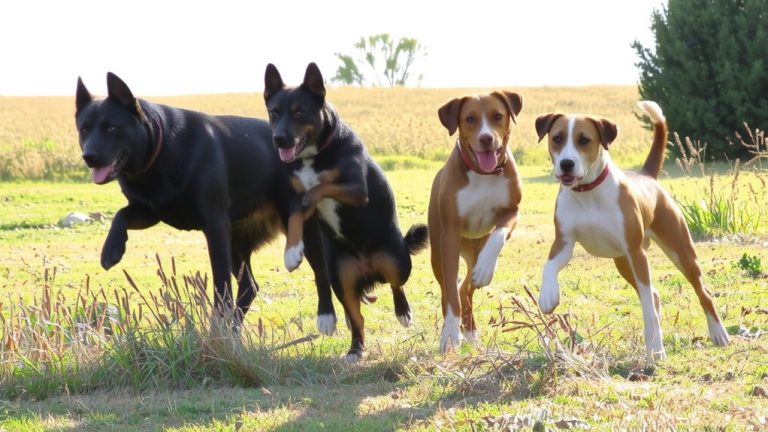 four dogs gender mix