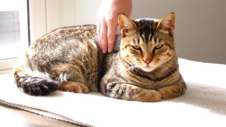 gentle grooming for arthritic senior cats