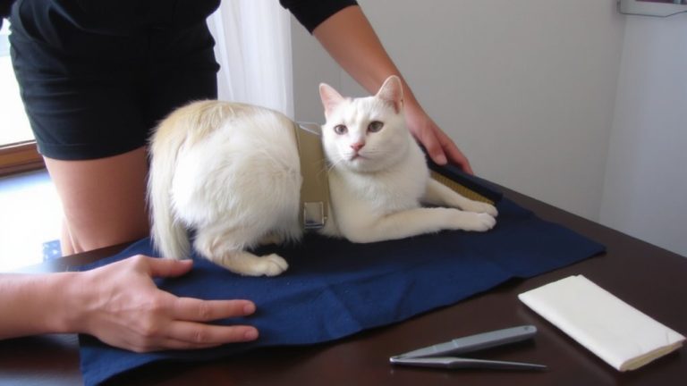 gentle handling for injured tail