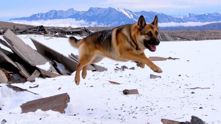 german shepherd search dog