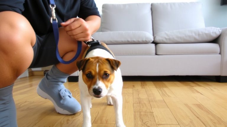 leash training in confinement