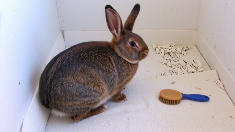 litter grooming female rabbits