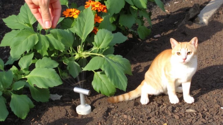 motion activated sprinklers garden protection