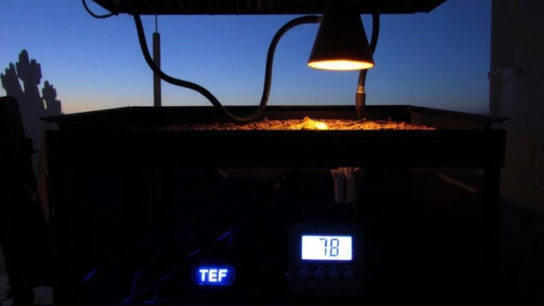 nighttime reptile heat setup