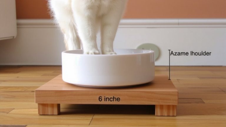 optimal cat bowl height