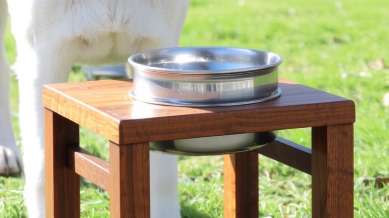 optimal height for dog bowl