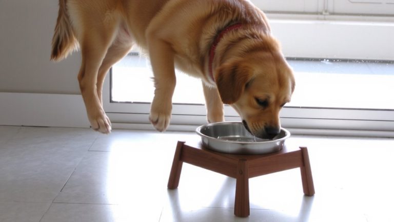 optimal height for dog bowls