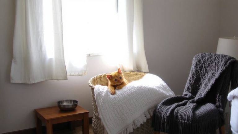 quiet retreat for kitten