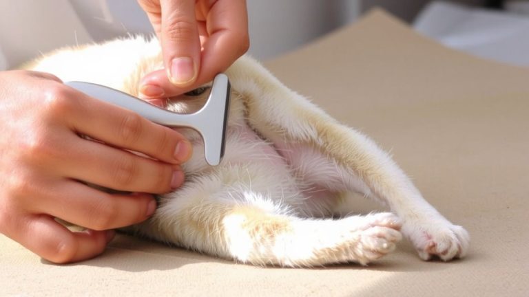 safe cat belly deshedding