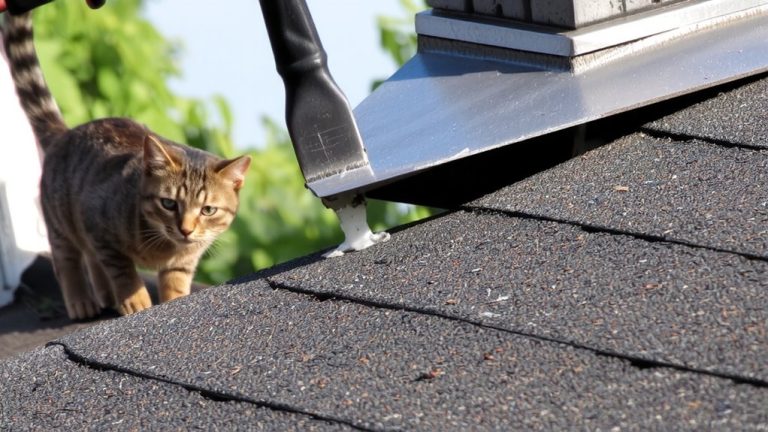 secure flashing from pets