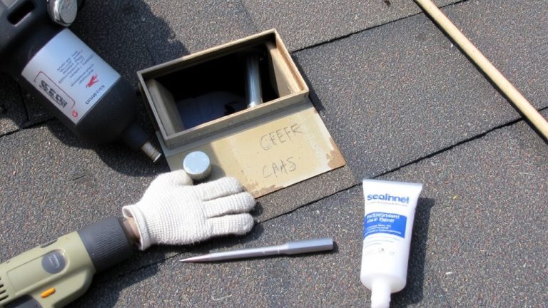 secure loose roof vents
