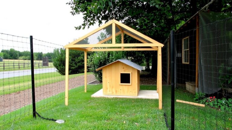 secure outdoor rabbit run