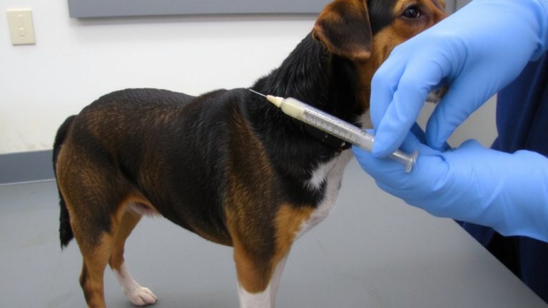 subcutaneous injection at scruff