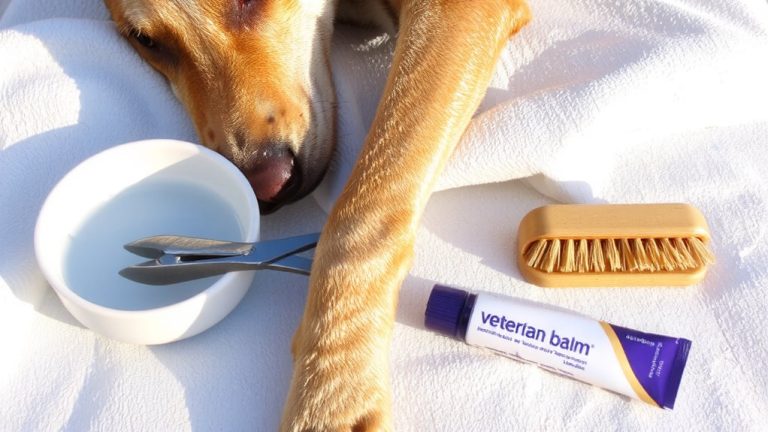 trimming dog elbow and hock calluses