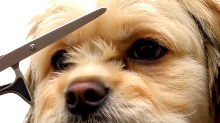 trimming lhasa apso eye hair