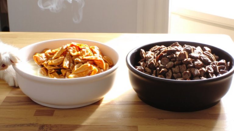 with vs meal in cat food