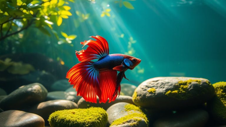 colorful calm betta fish