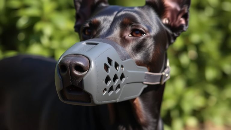 comfortable safety muzzle for dobermans