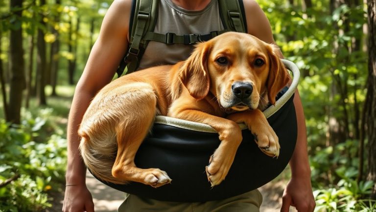 comfortable secure large dog slings