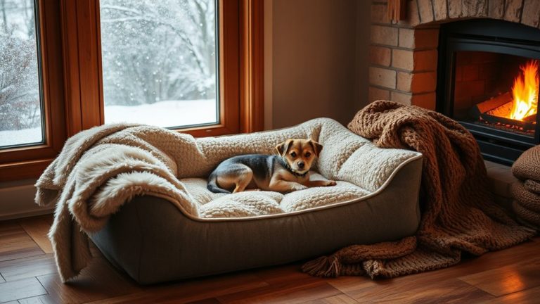 cozy winter dog beds