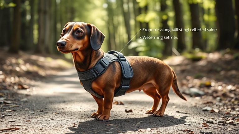 dachshund harnesses preventing back strain