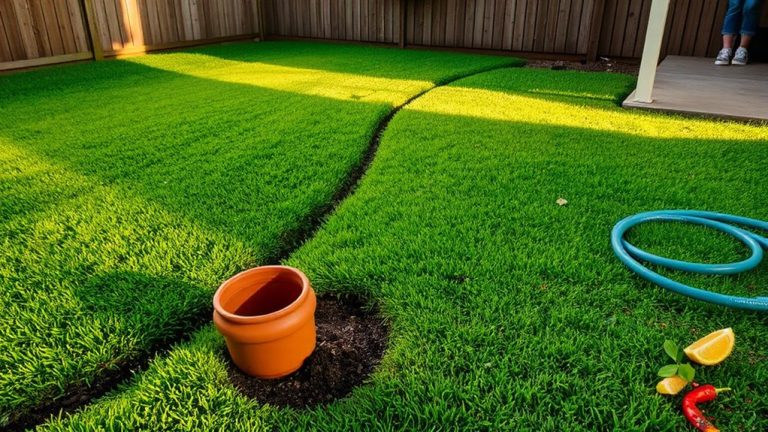 dog digging yard protection