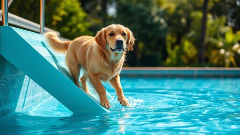 dog pool ramp safety