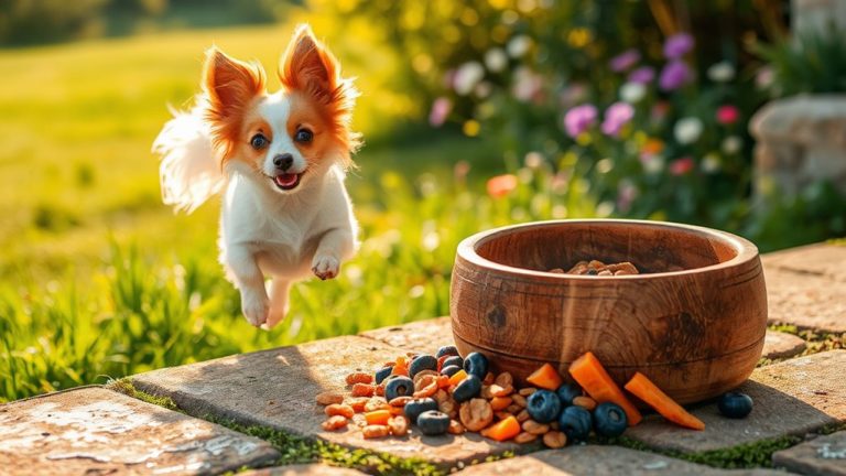 energetic healthy papillon dog food