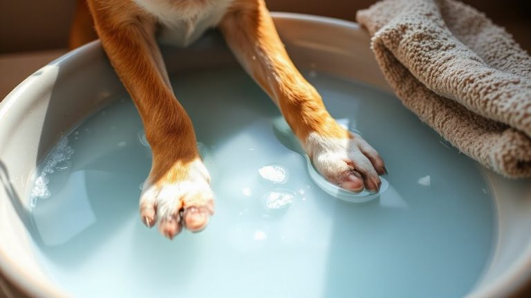 epsom salt dog paw soaks