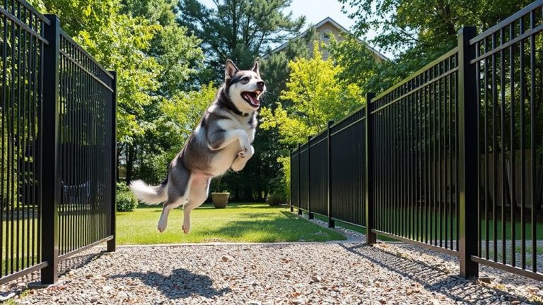 escape proof fences for jumping dogs