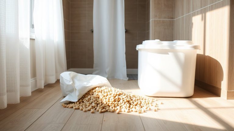 fresh clean pine pellets