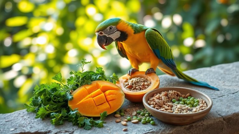 healthy and happy parrot food