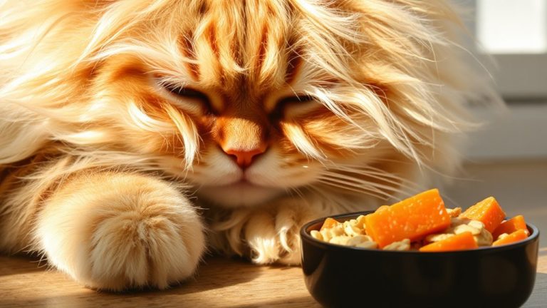 healthy skin glossy coat cat food